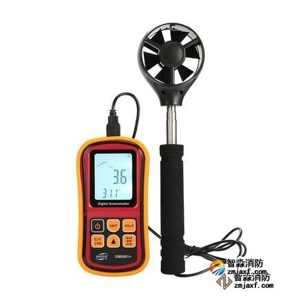數(shù)字風(fēng)速計(jì)量程：0ｍ/ｓ～45ｍ/ｓ；精度：±3％